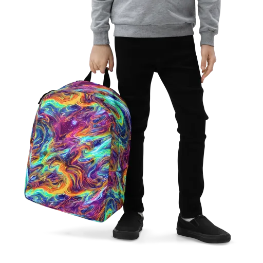 Neon Maelstrom on a Minimalist Backpack