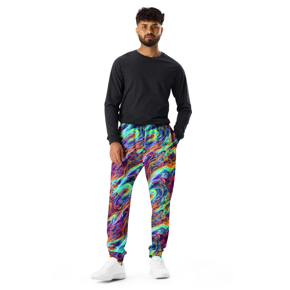 Neon Maelstrom on Men's Joggers — Front