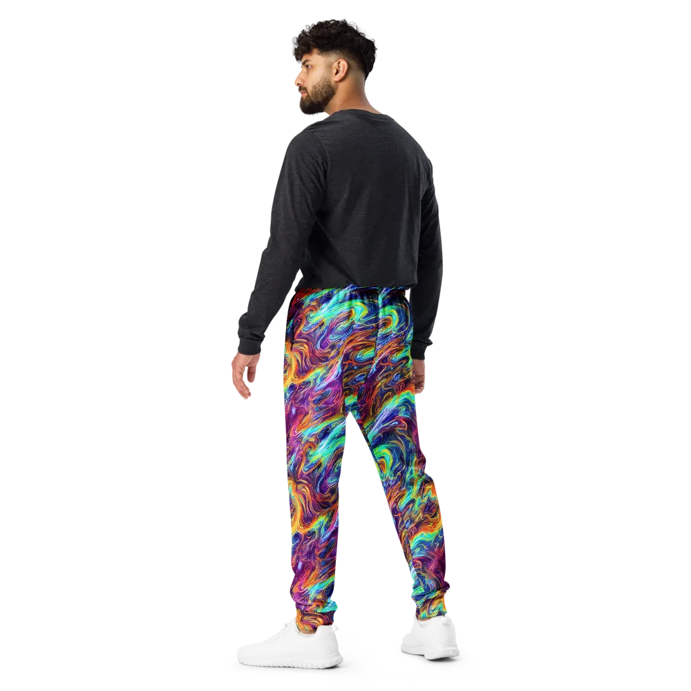 Neon Maelstrom on Men's Joggers — Back