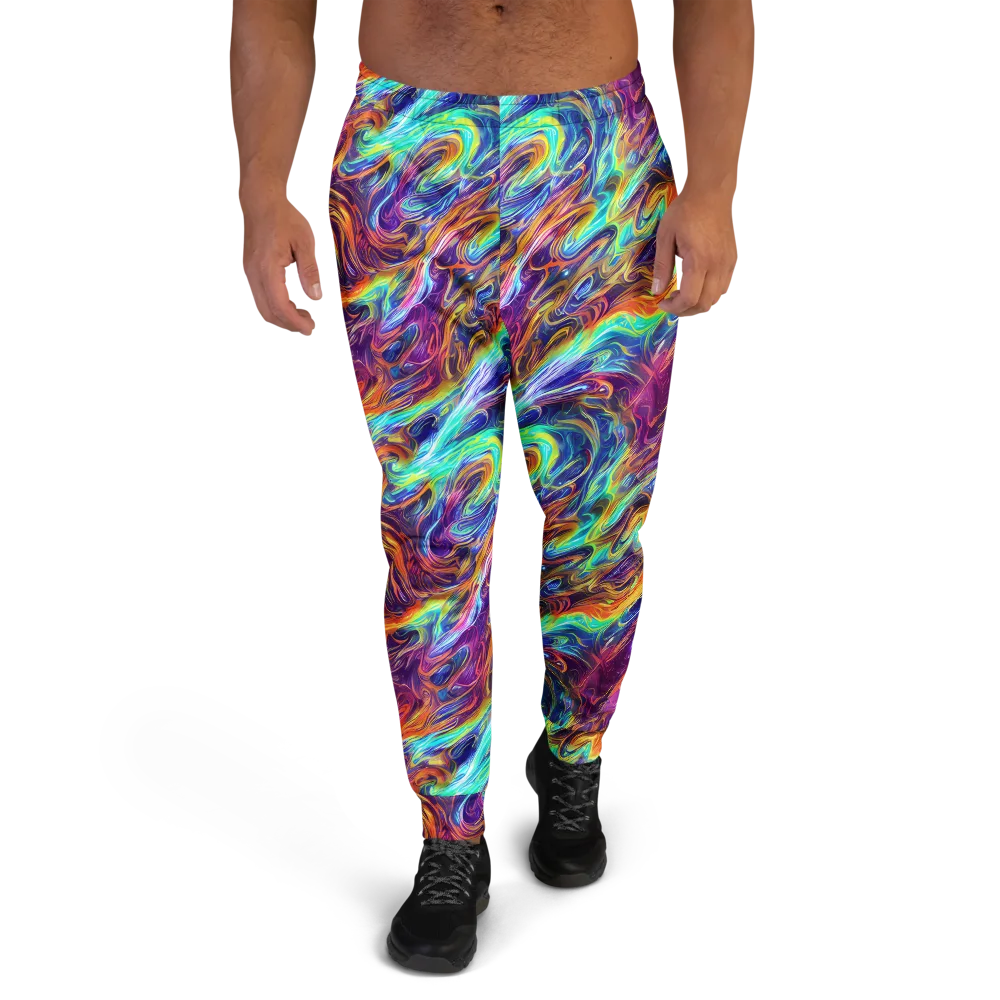 Neon Maelstrom on Men's Joggers — Front