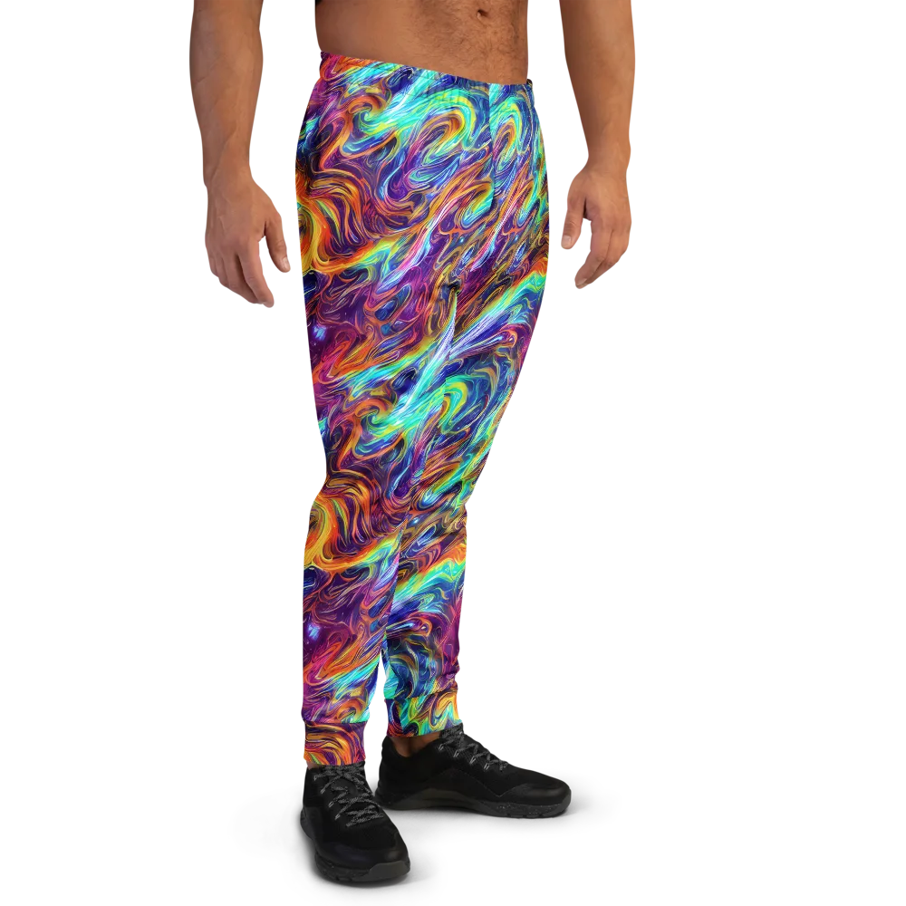 Neon Maelstrom on Men's Joggers — Right