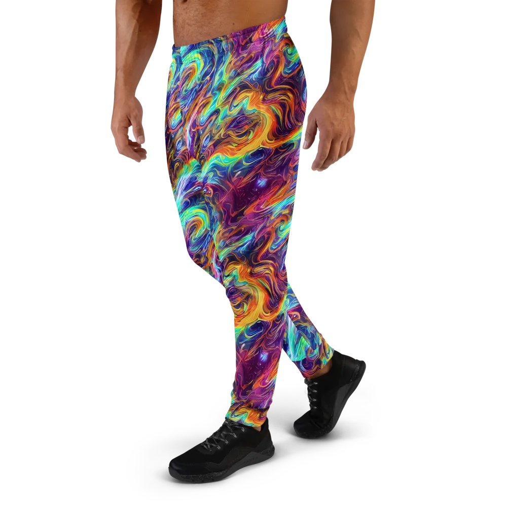 Neon Maelstrom on Men's Joggers — Left