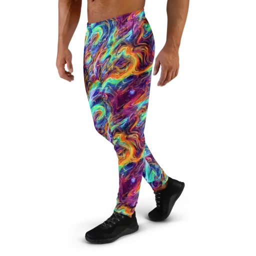 Neon Maelstrom on a Men's Joggers