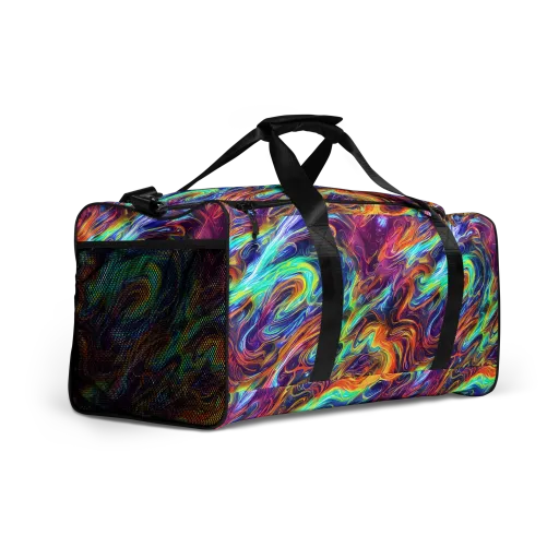 Neon Maelstrom on a Duffle Bag