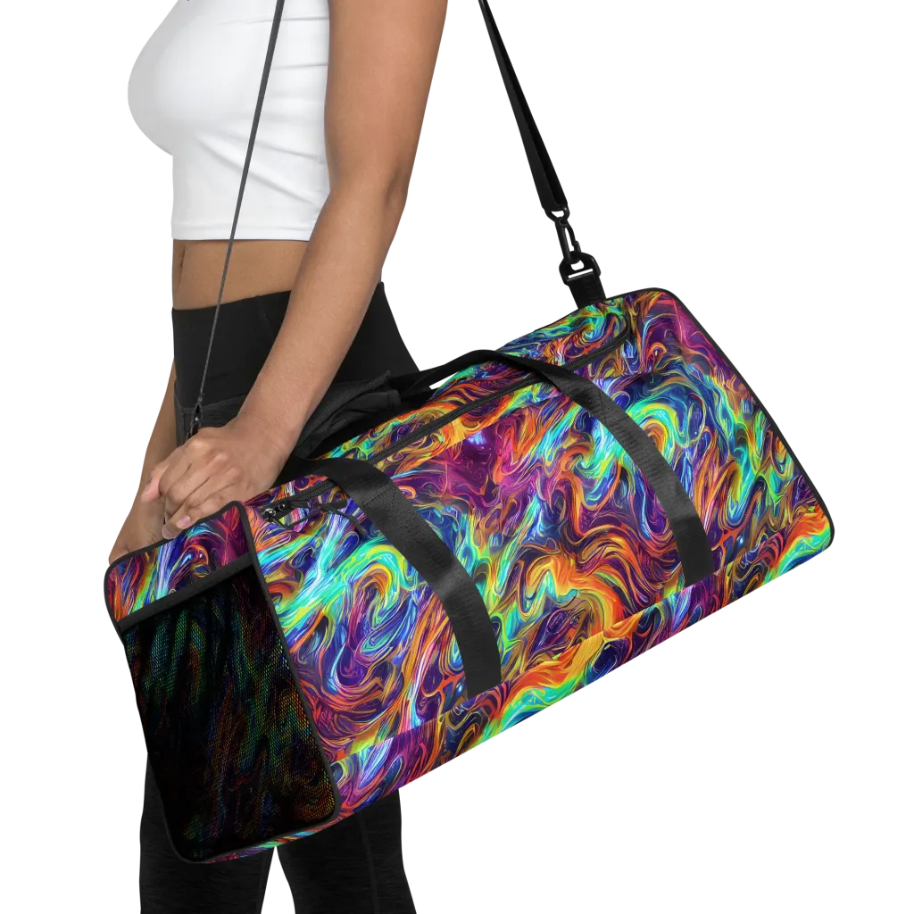 Neon Maelstrom on Duffle Bag — Front