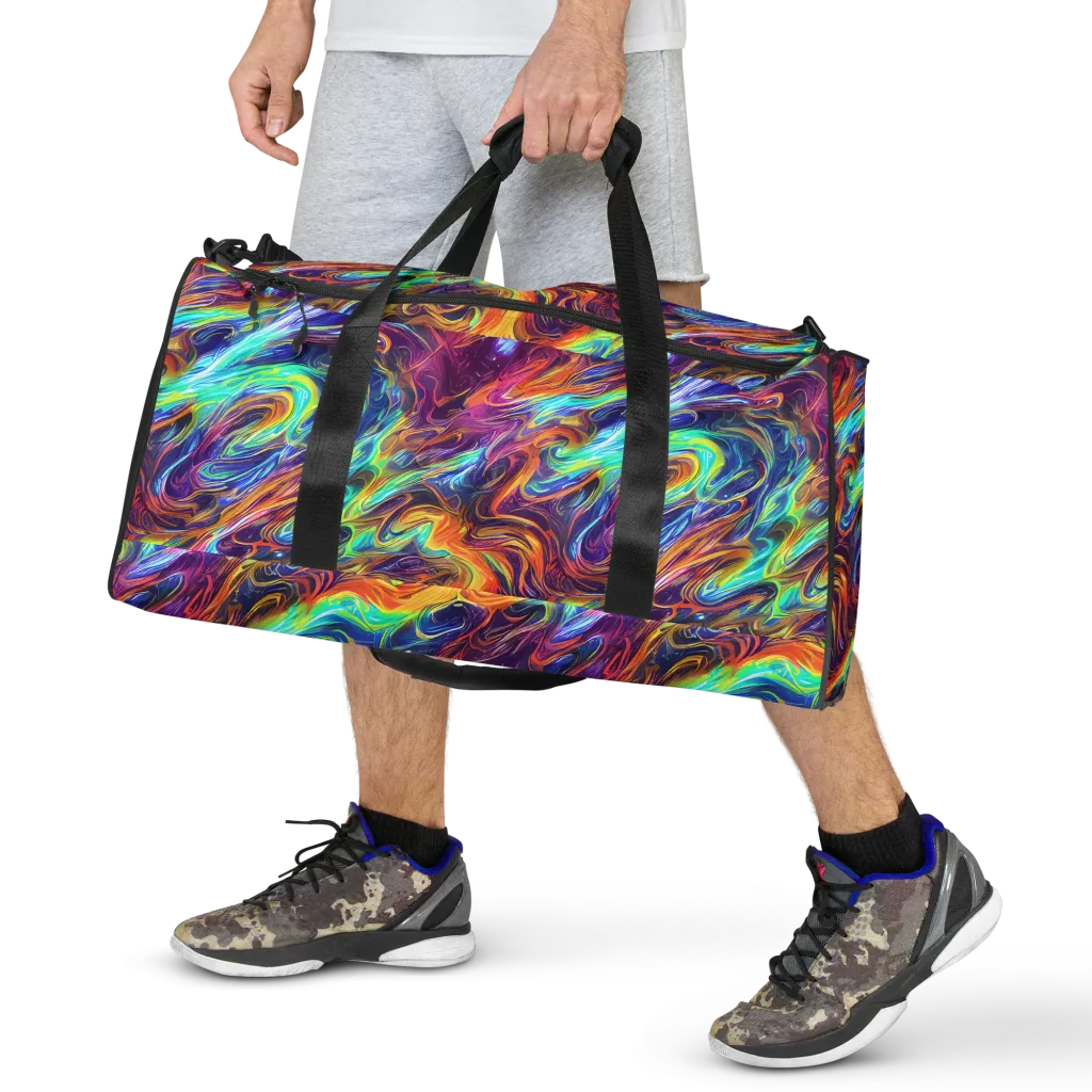 Neon Maelstrom on Duffle Bag — Front