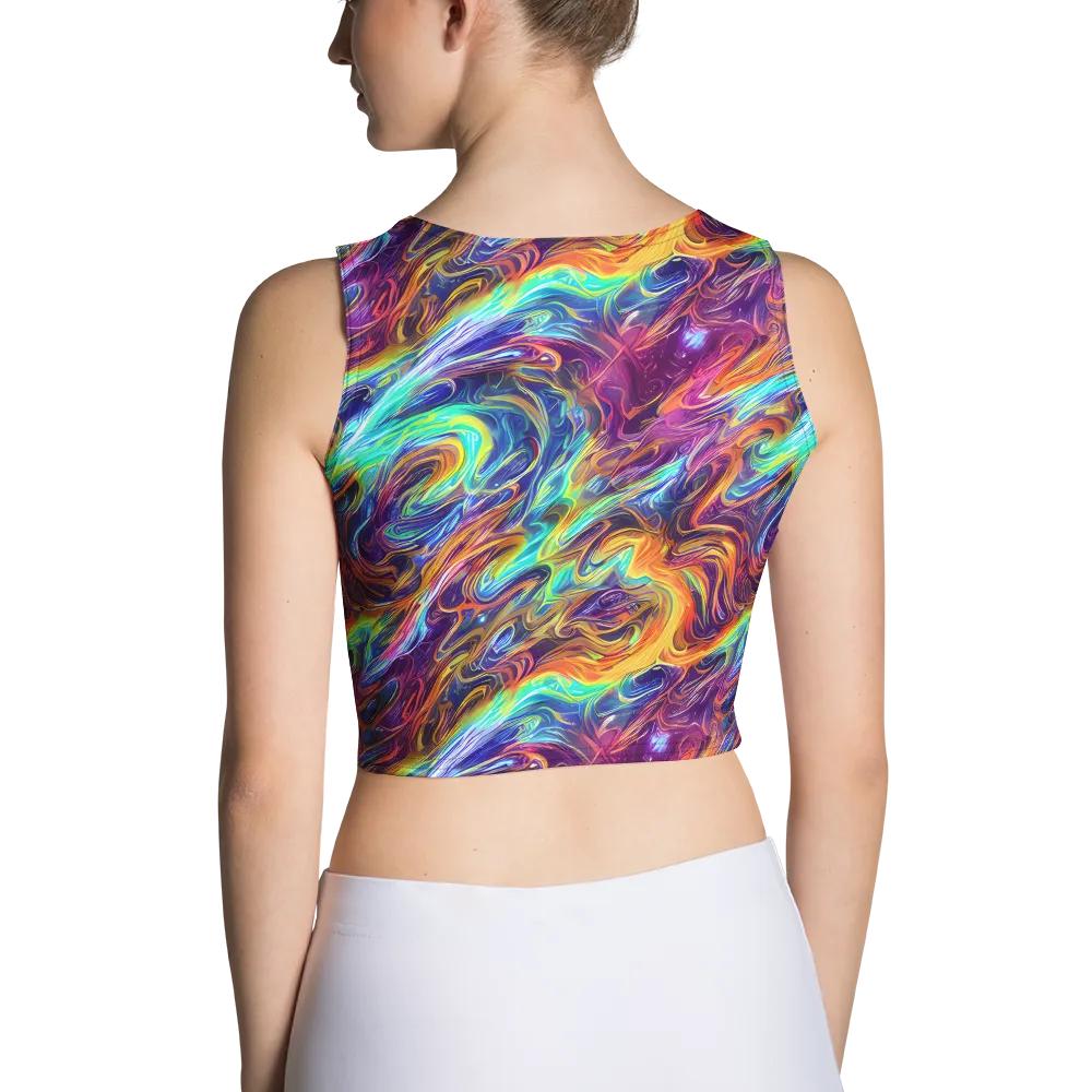 Neon Maelstrom on Crop Top — Back