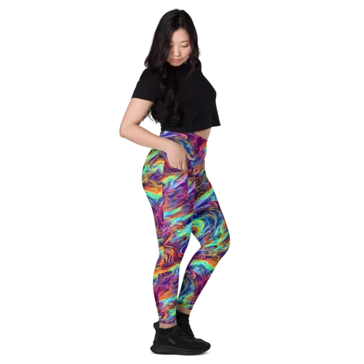 Neon Maelstrom on a Leggings with Pockets