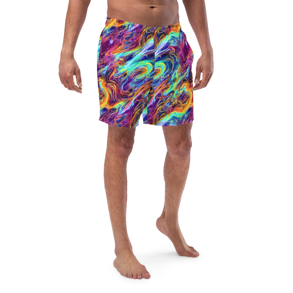 Neon Maelstrom on Swim Trunks — Front