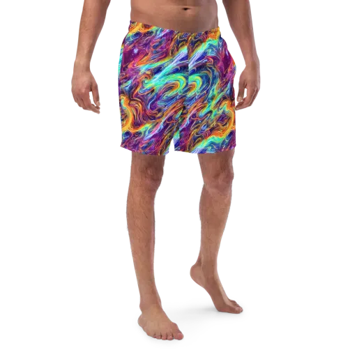 Neon Maelstrom on a Swim Trunks