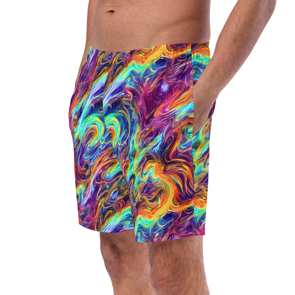 Neon Maelstrom on Swim Trunks — Left Front