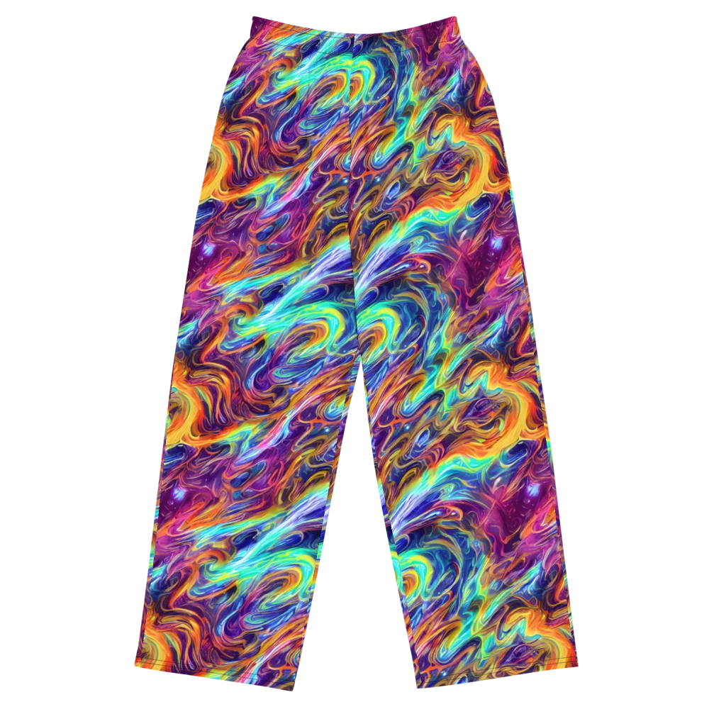 Neon Maelstrom on Wide-Leg Pants — Front