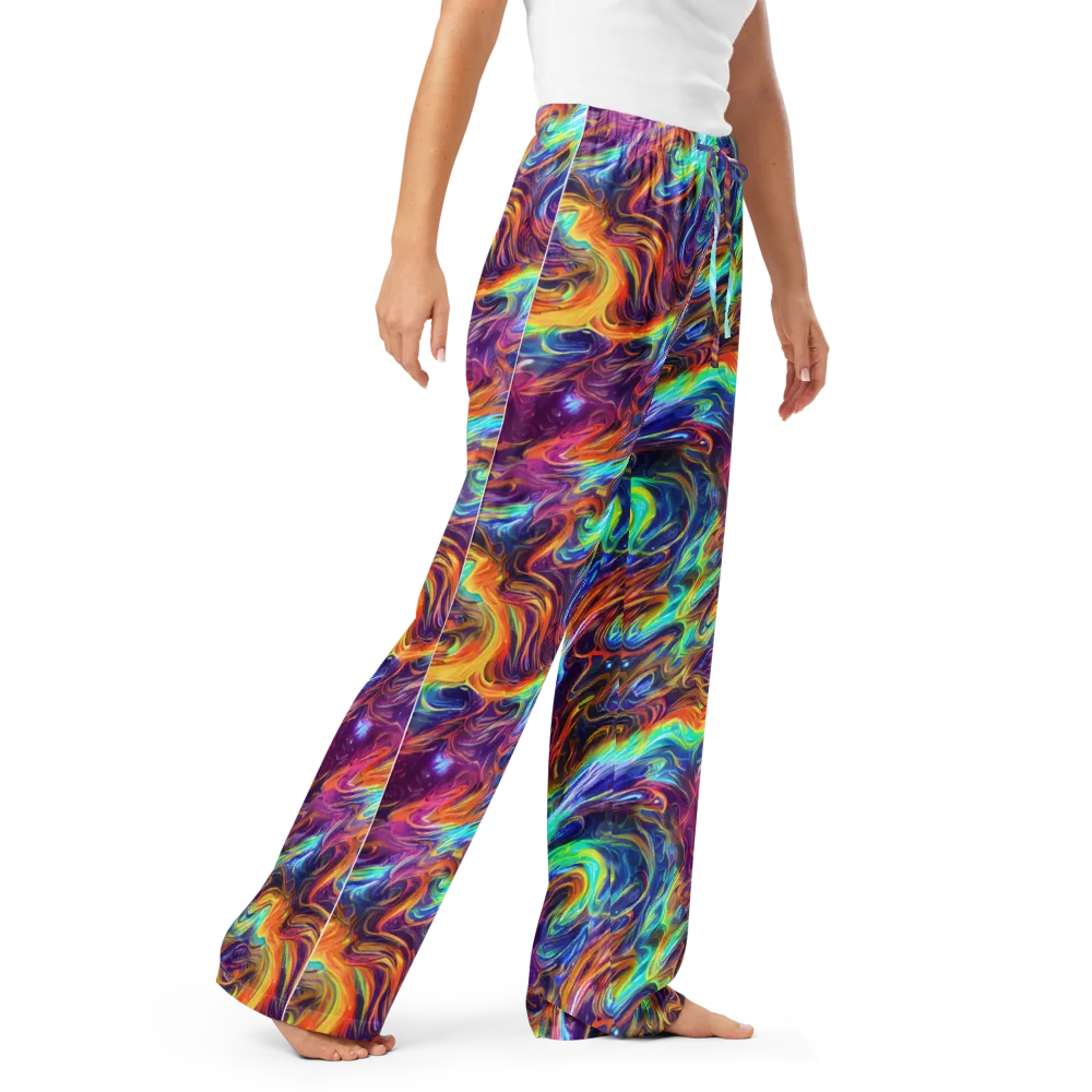 Neon Maelstrom on Women's Pajama Pants — Right Front