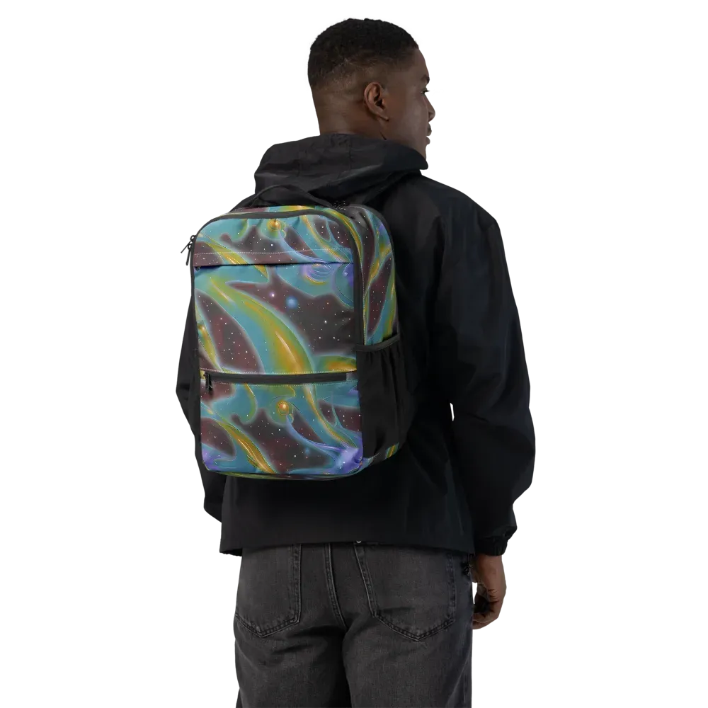 Stellar Bloom on Utility Backpack — Back