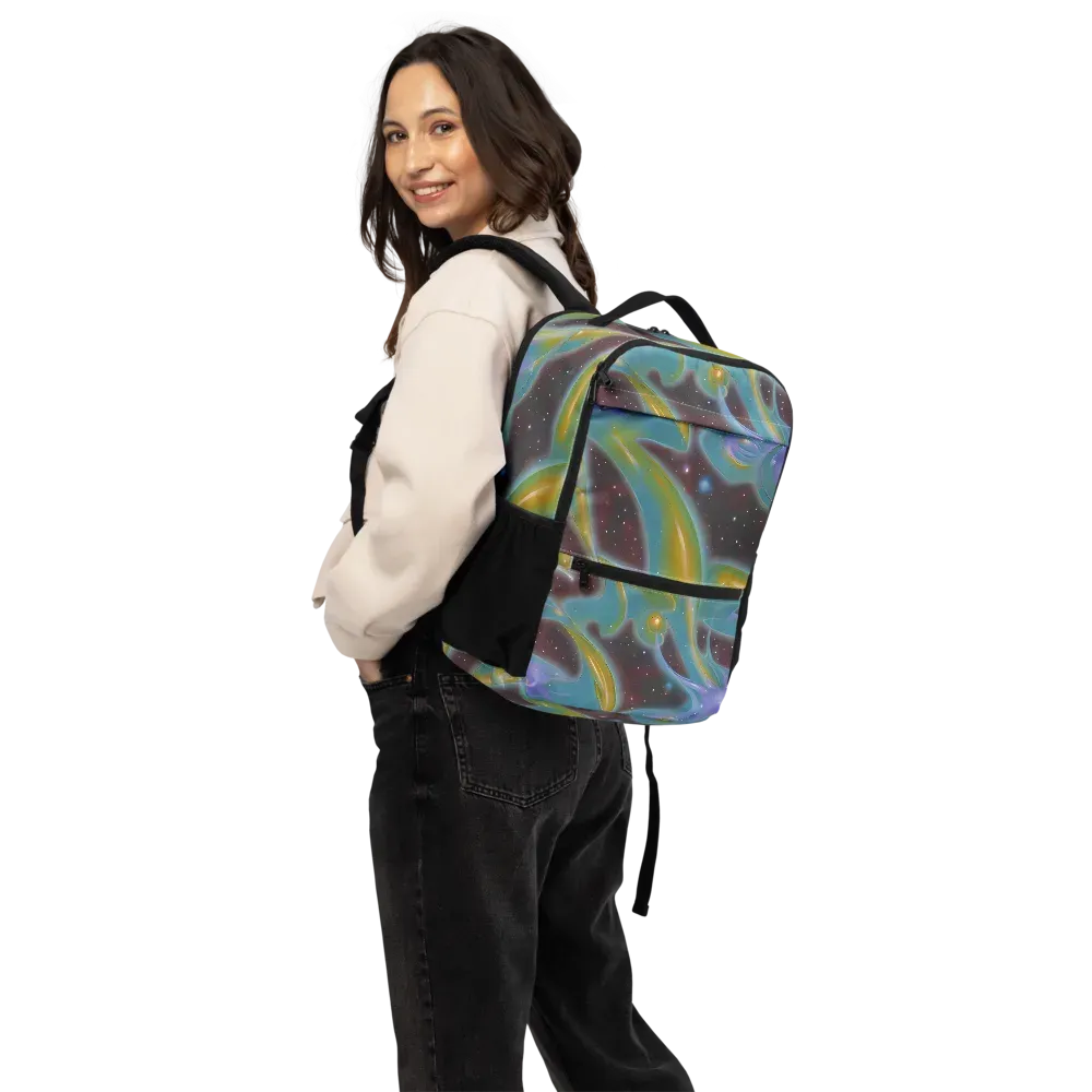 Stellar Bloom on Utility Backpack — Back
