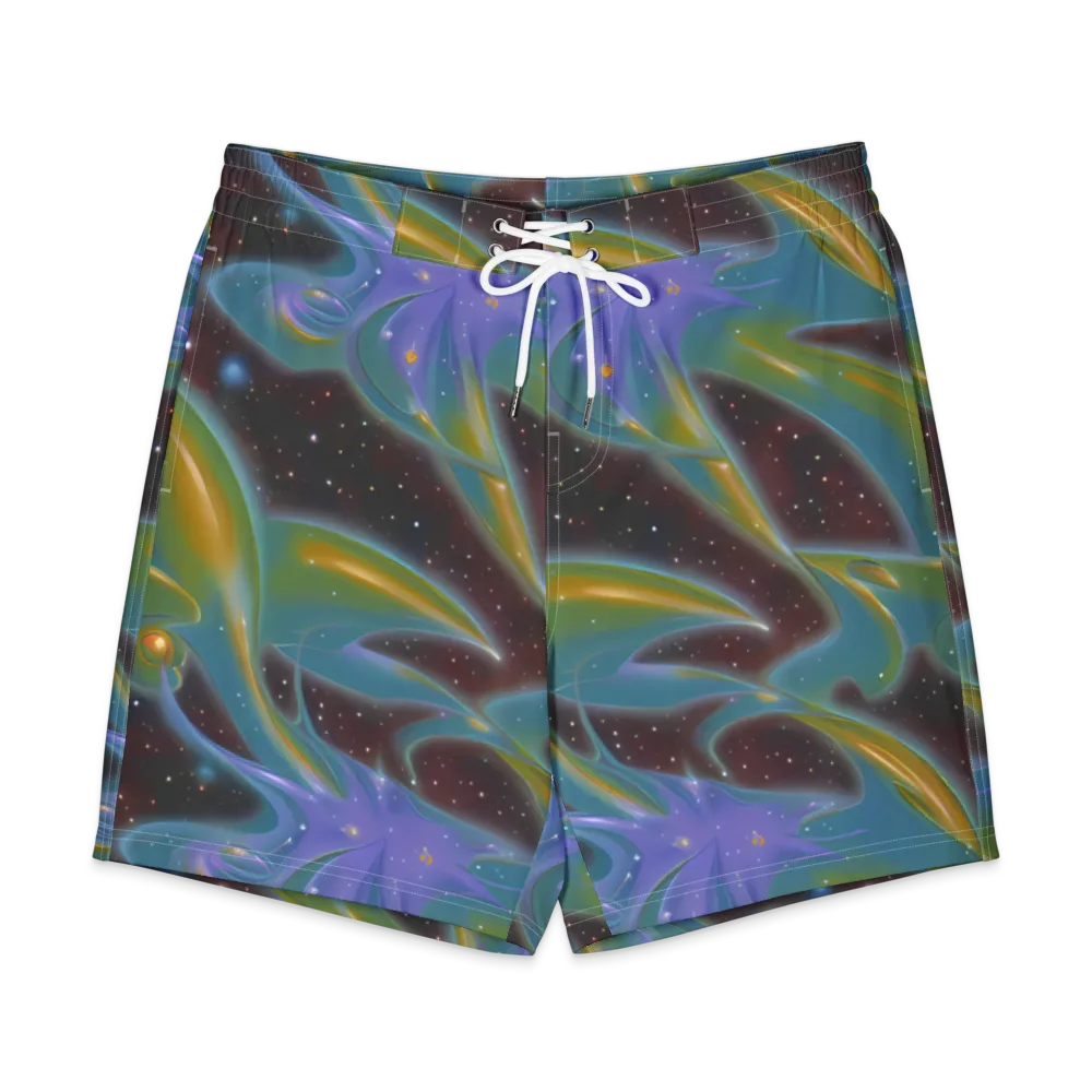 Stellar Bloom on Men's Board Shorts — Front
