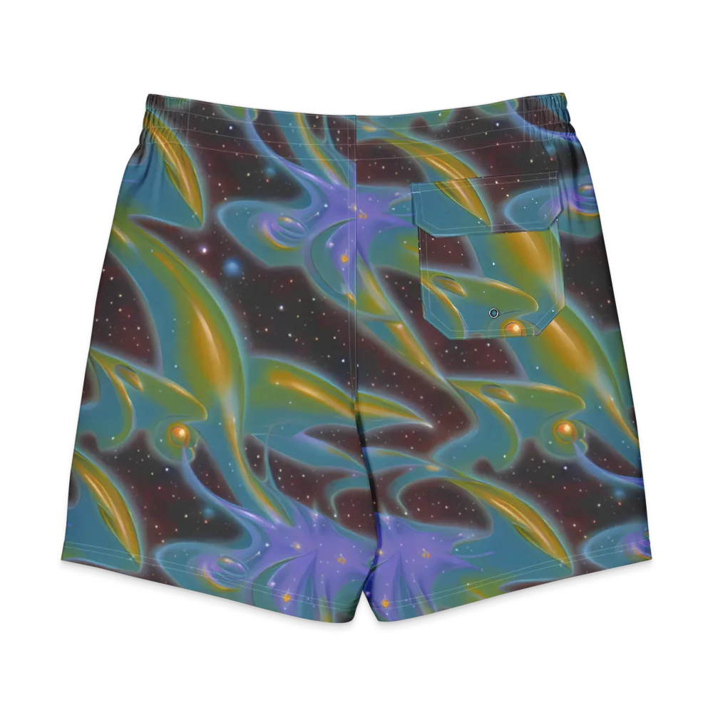 Stellar Bloom on Men's Board Shorts — Back