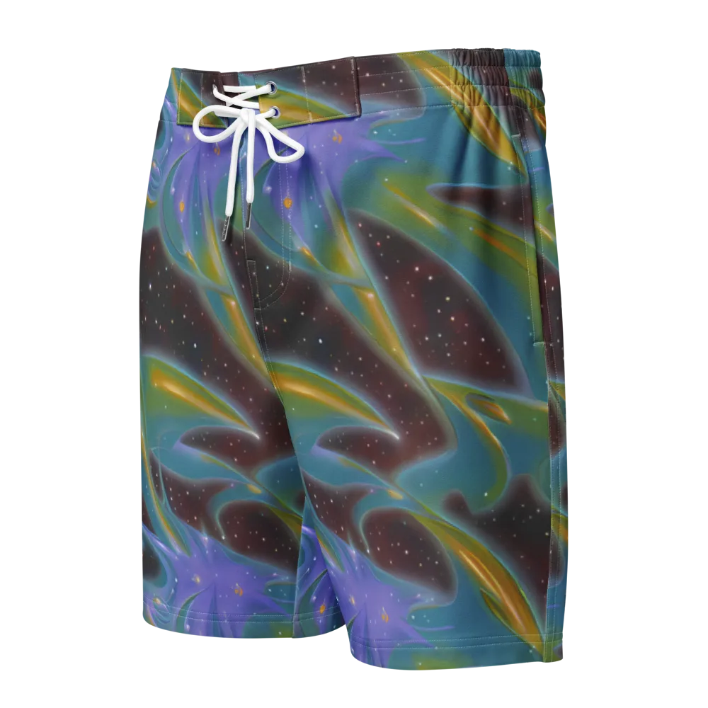 Stellar Bloom on Men's Board Shorts — Front
