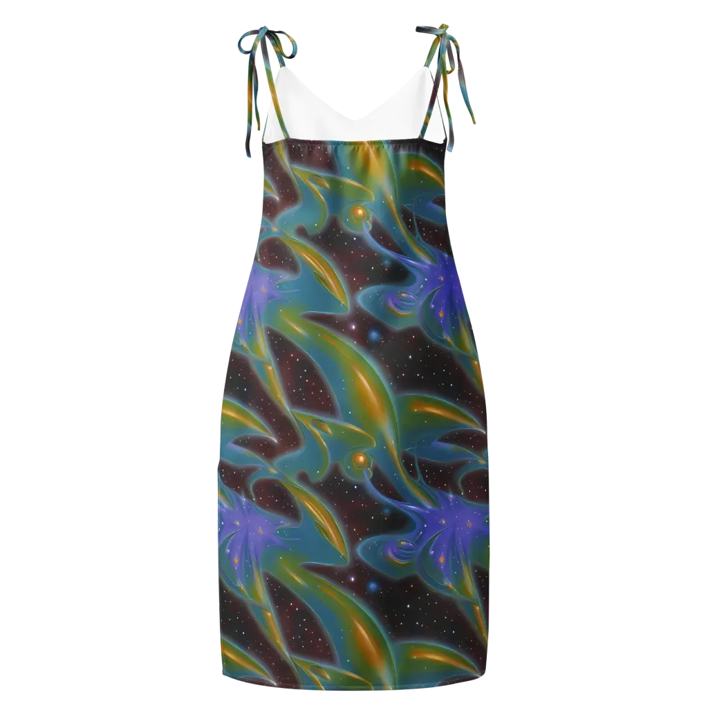 Stellar Bloom on Slip Dress — Back