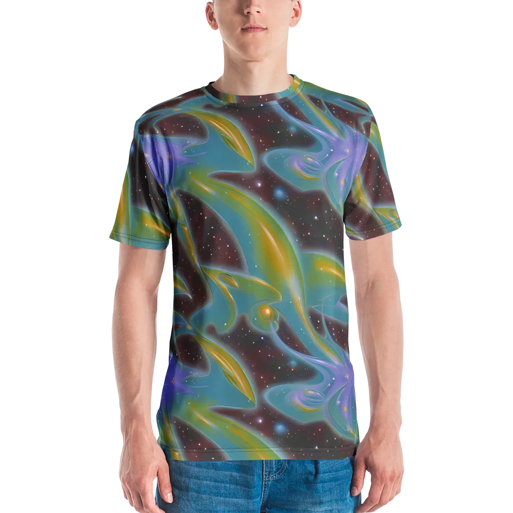 Stellar Bloom on Men's Crew Neck T-Shirt — Front
