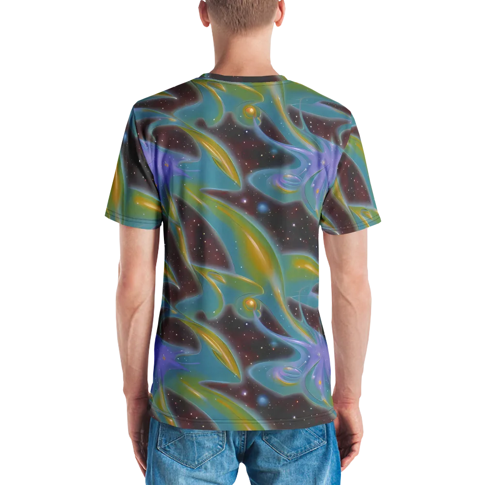 Stellar Bloom on Men's Crew Neck T-Shirt — Back