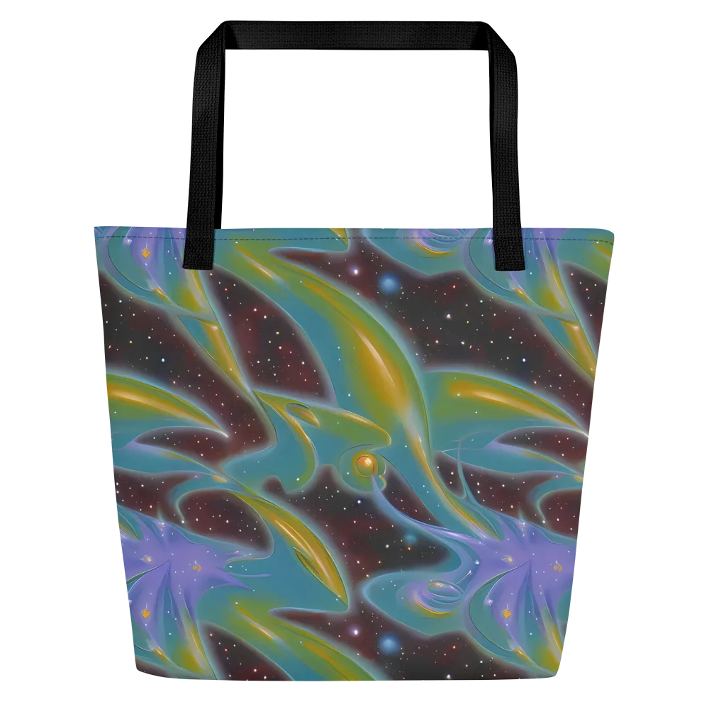 Stellar Bloom on Large Tote Bag W/ Pocket — Front