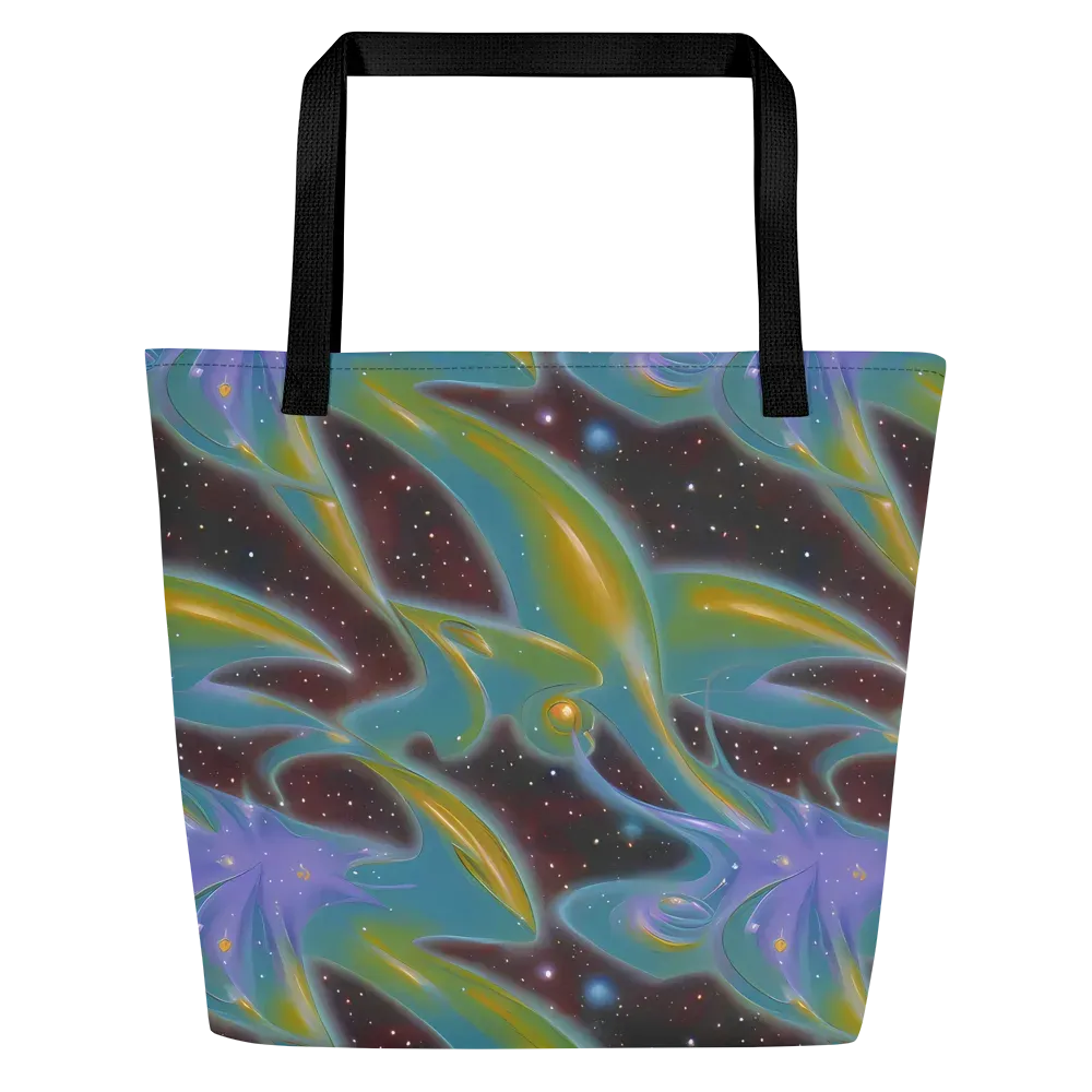 Stellar Bloom on Large Tote Bag W/ Pocket — Front