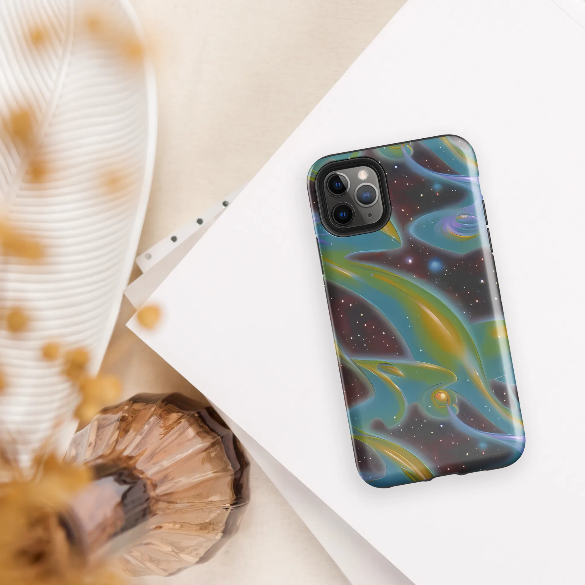 Stellar Bloom on Tough Case for iPhone® — Front