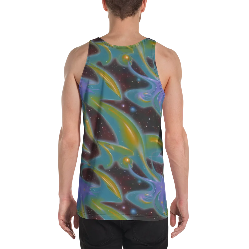 Stellar Bloom on Men's Tank Top — Back