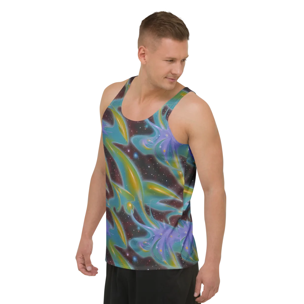 Stellar Bloom on Men's Tank Top — Left Front