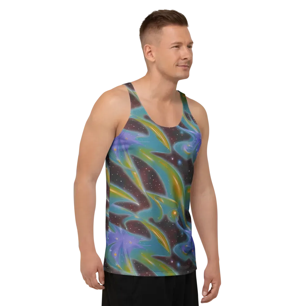 Stellar Bloom on Men's Tank Top — Right Front