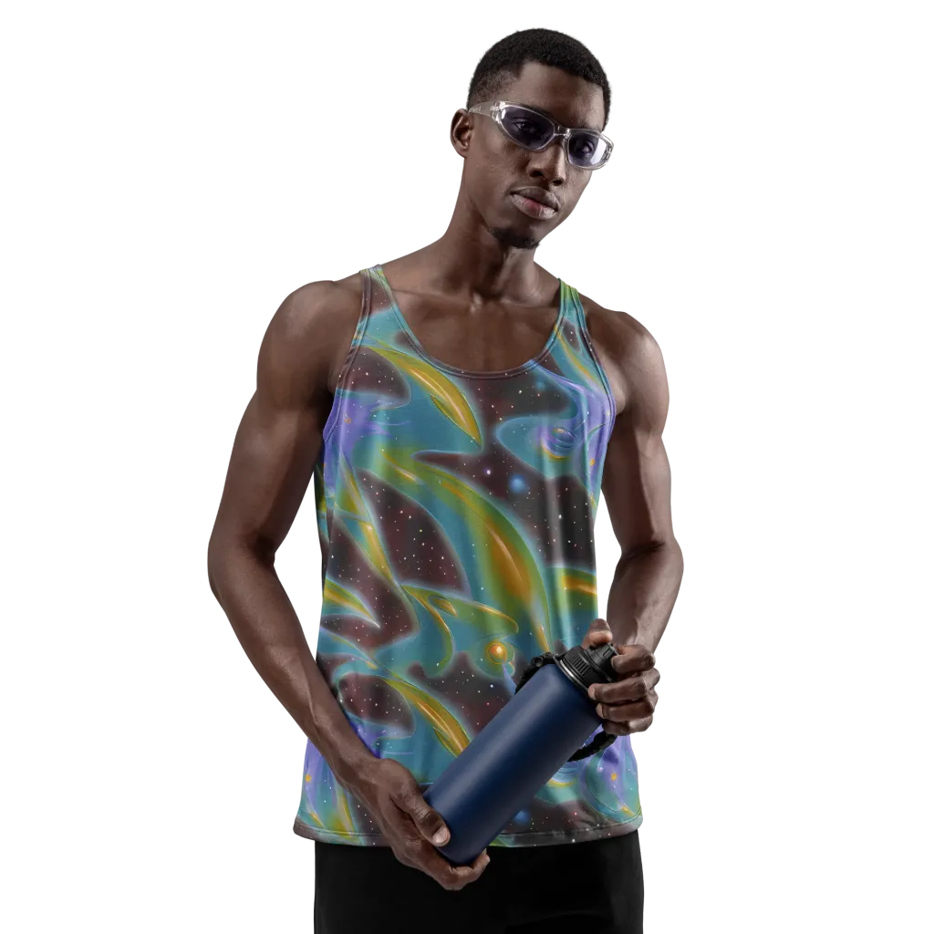Stellar Bloom on Men's Tank Top — Front
