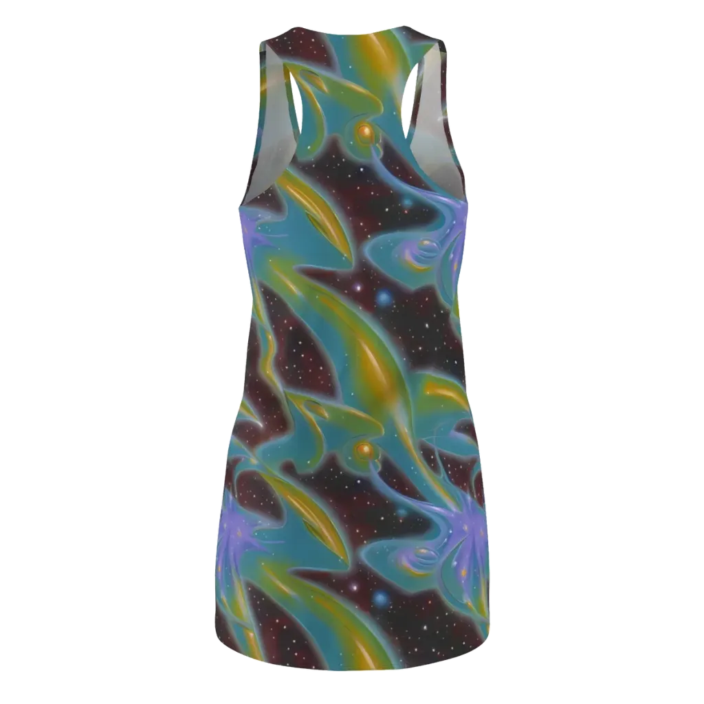 Stellar Bloom on Racerback Dress — Back