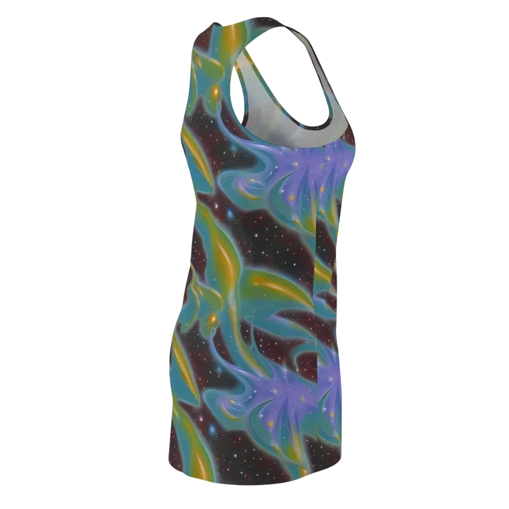Stellar Bloom on Racerback Dress — Back Side