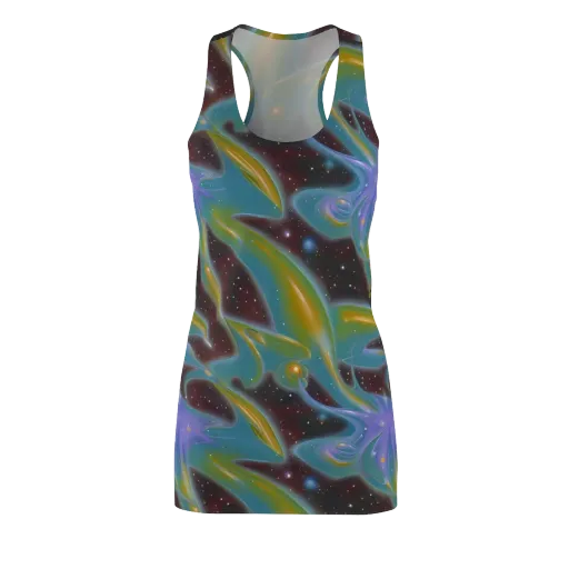 Stellar Bloom on a Racerback Dress