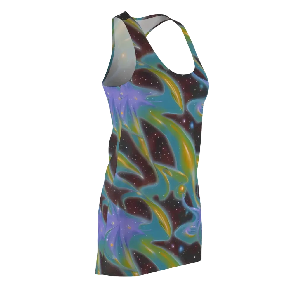 Stellar Bloom on Racerback Dress — Front Side