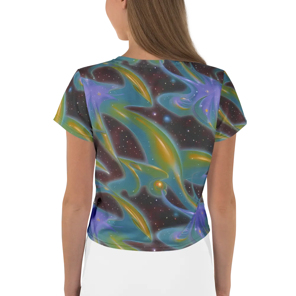 Stellar Bloom on Crop Tee — Back