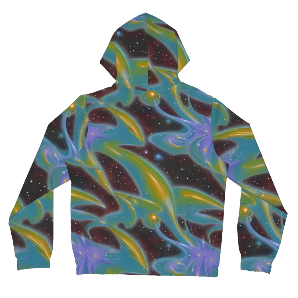 Stellar Bloom on Women's Full-Zip Hoodie — Back