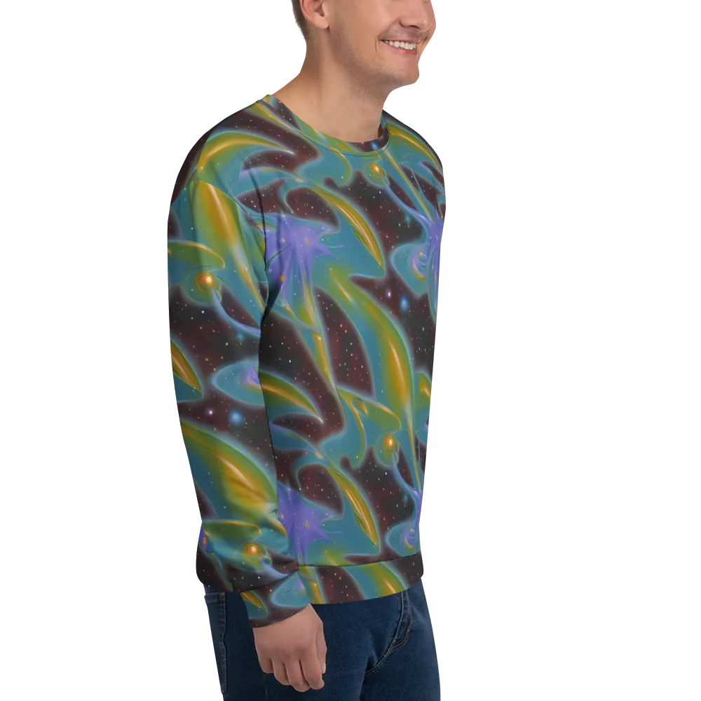 Stellar Bloom on Sweatshirt — Right Front