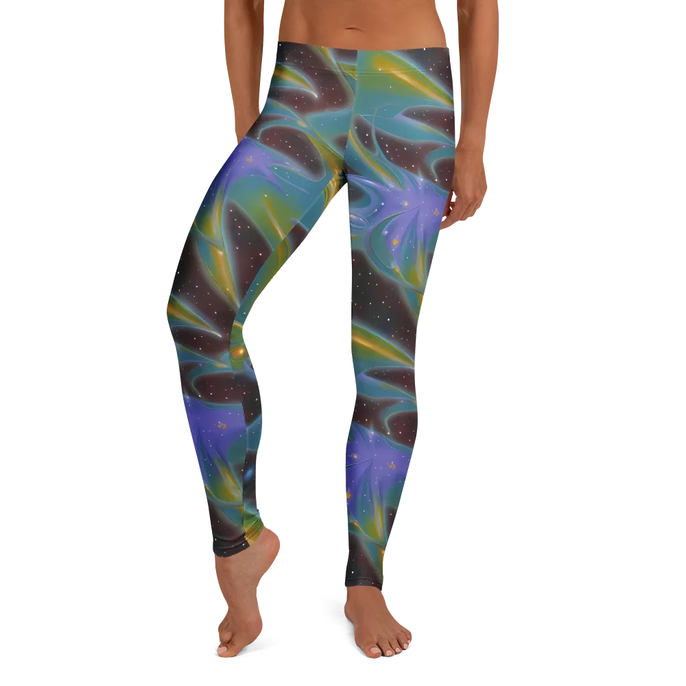 Stellar Bloom on Leggings — Front
