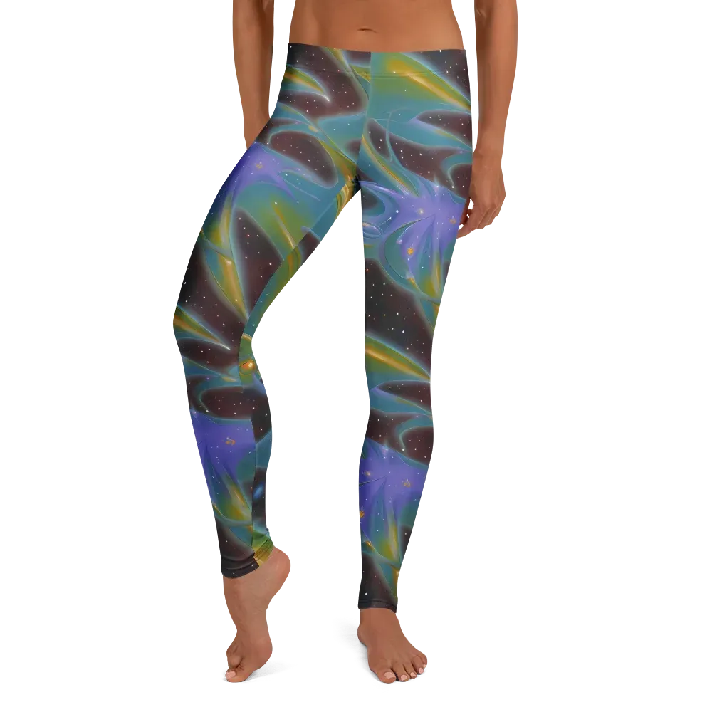 Stellar Bloom on Leggings — Front