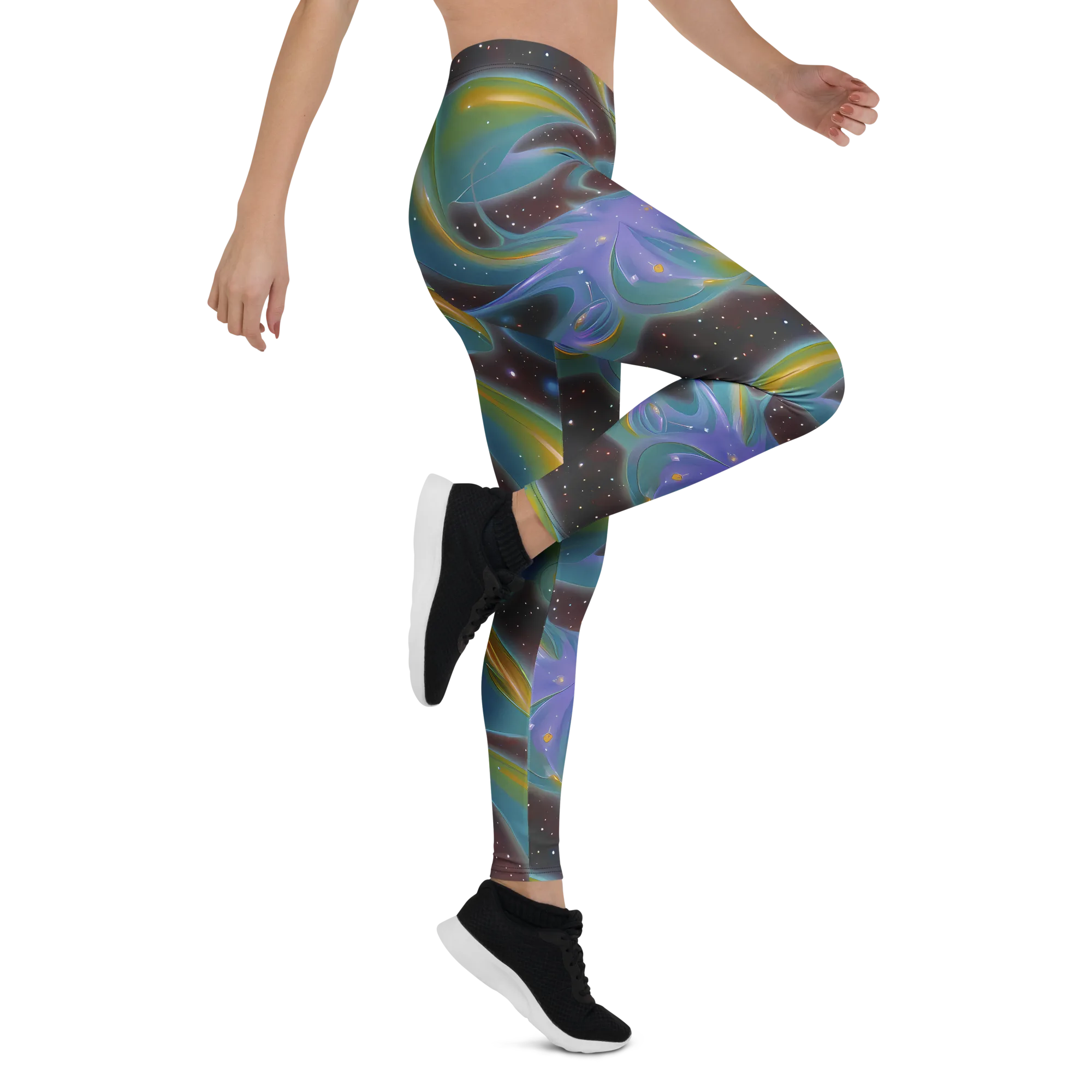 Stellar Bloom on Leggings — Right