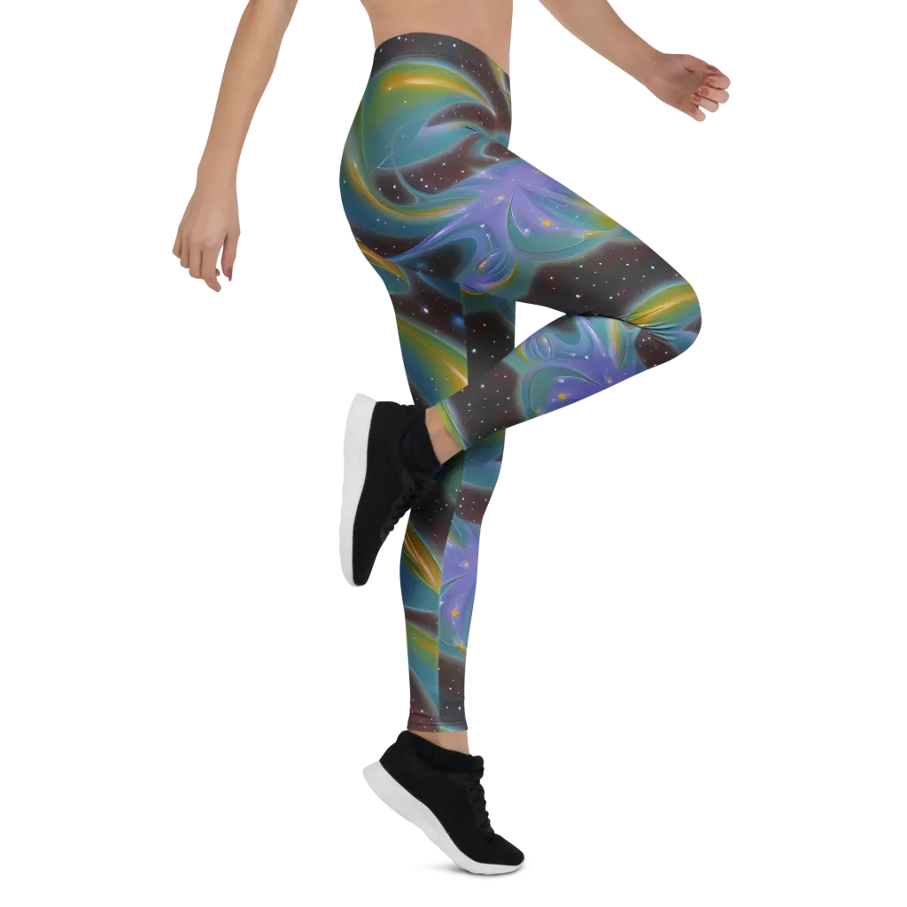 Stellar Bloom on Leggings — Right