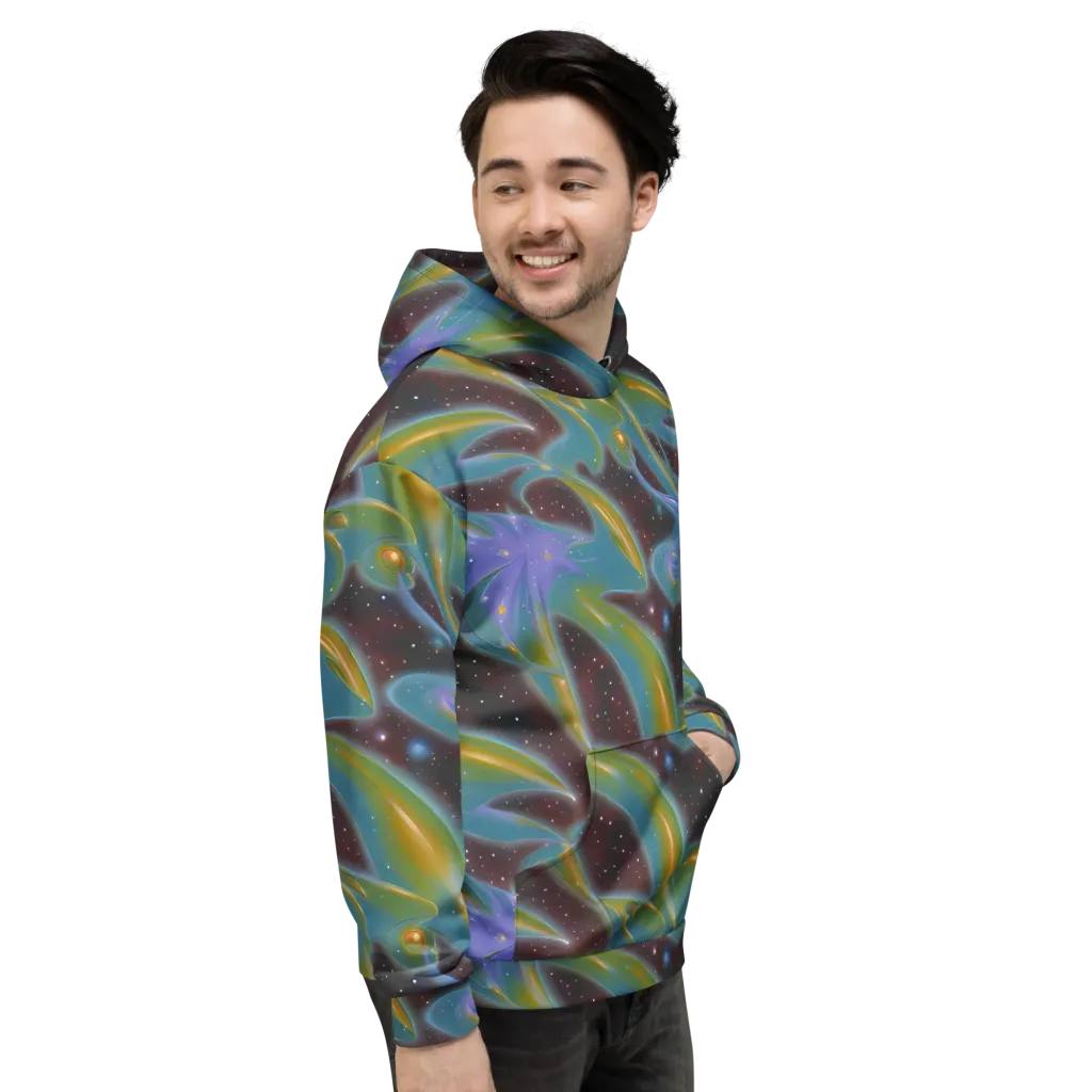 Stellar Bloom on Hoodie — Right