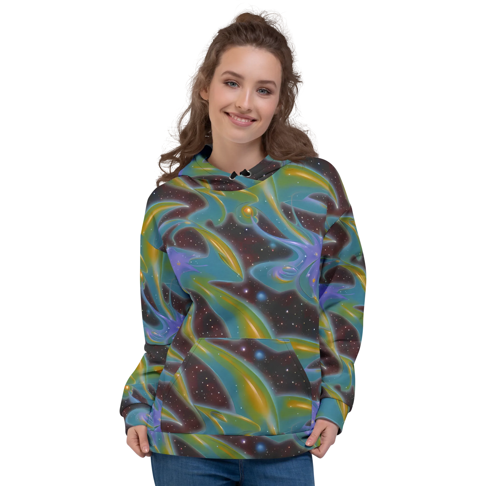 Stellar Bloom on Hoodie — Front