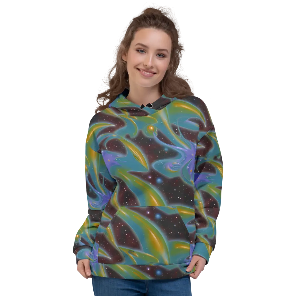 Stellar Bloom on Hoodie — Front