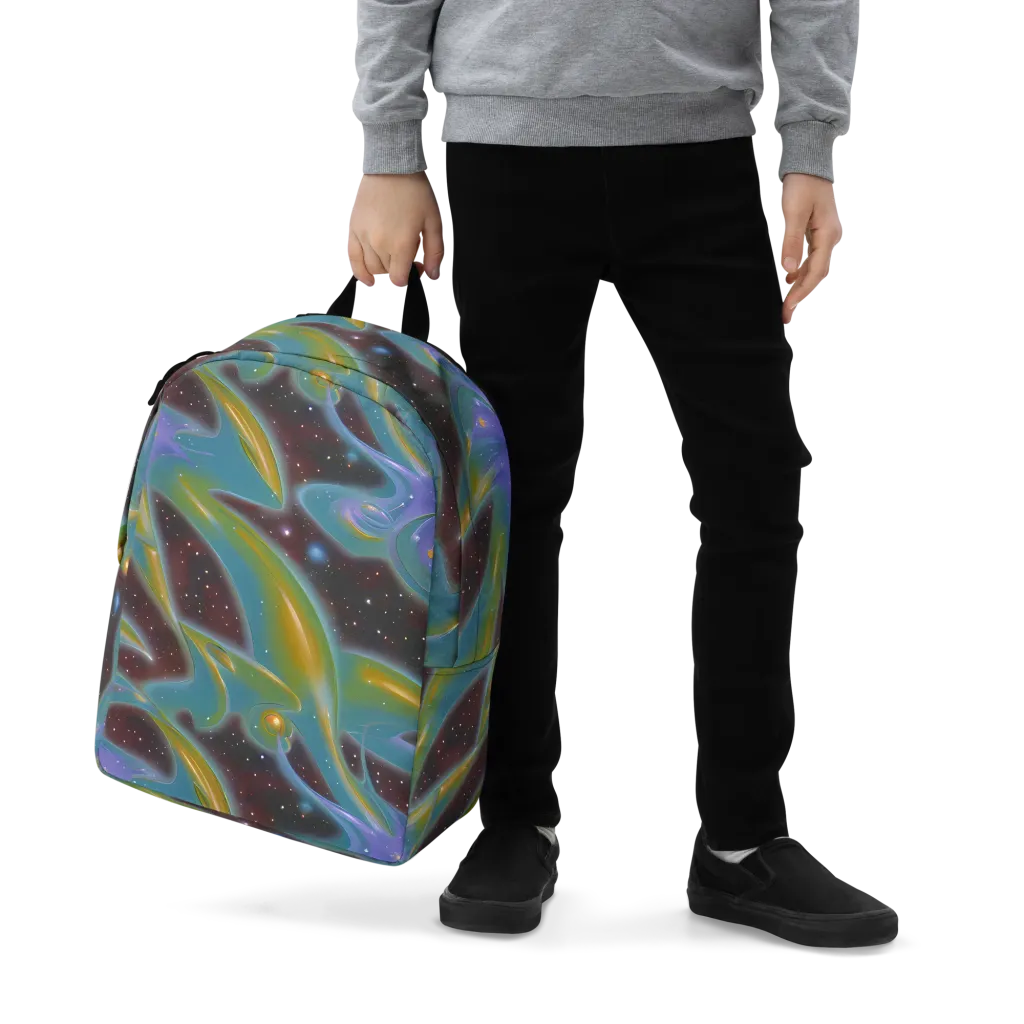 Stellar Bloom on Minimalist Backpack — Zoomed-in