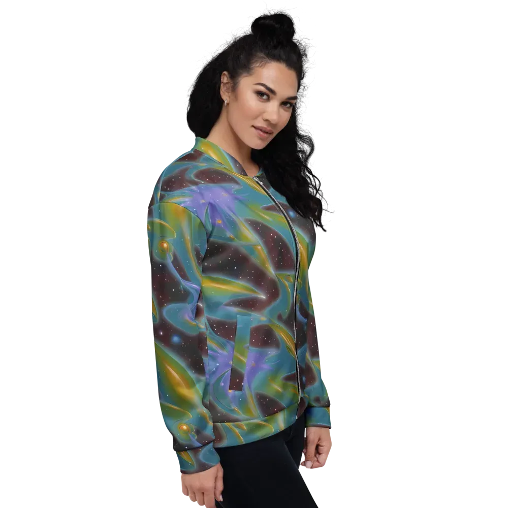Stellar Bloom on Bomber Jacket — Right