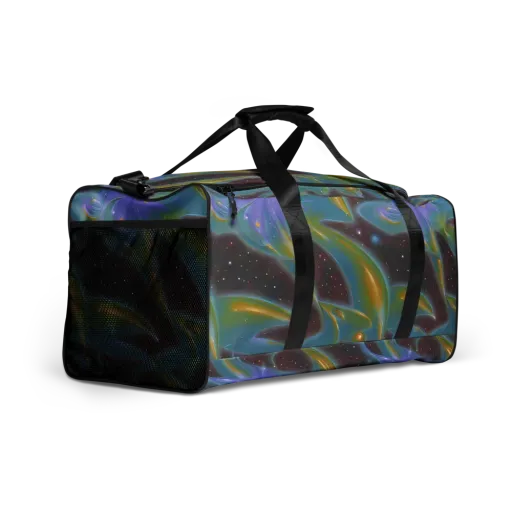 Stellar Bloom on a Duffle Bag