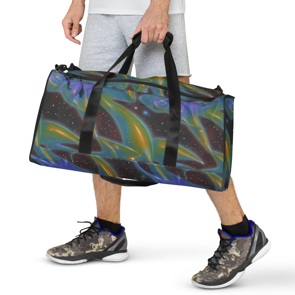 Stellar Bloom on Duffle Bag — Front